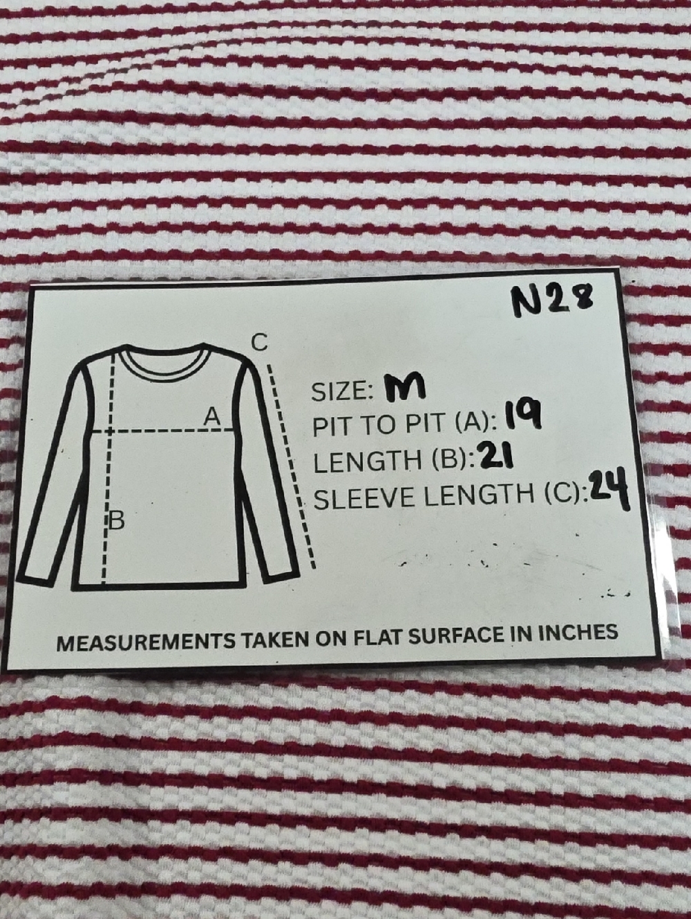 Ann Taylor White & Red Striped Crewneck Sweater with Gold Buttons - Medium - Picture 8 of 8